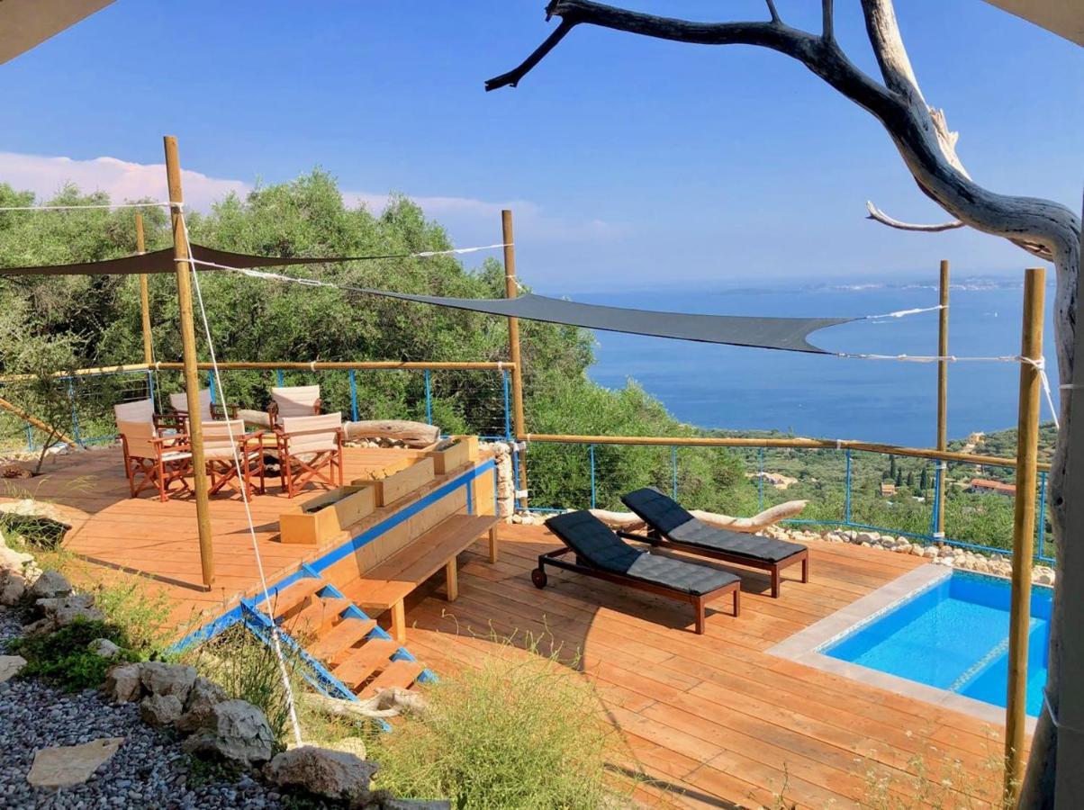 House Sienna Of Villa Intaba Best Views Corfiot Riviera Corfu Island Greece Contemporary Design Pool With Spectacular Sea Views Close To Ipsos Beach Pyrgi  외부 사진